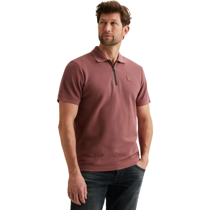 Short sleeve polo waffle structure Roan Rouge
