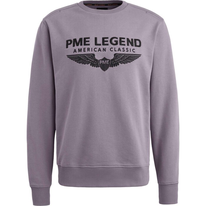 Crewneck soft terry with logo Dusk