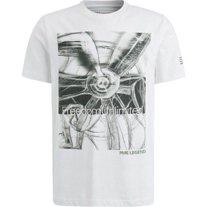 Short sleeve r-neck single jersey Bright White