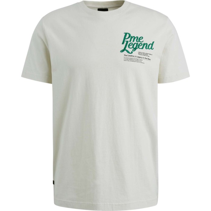 Short sleeve r-neck single jersey Bone White