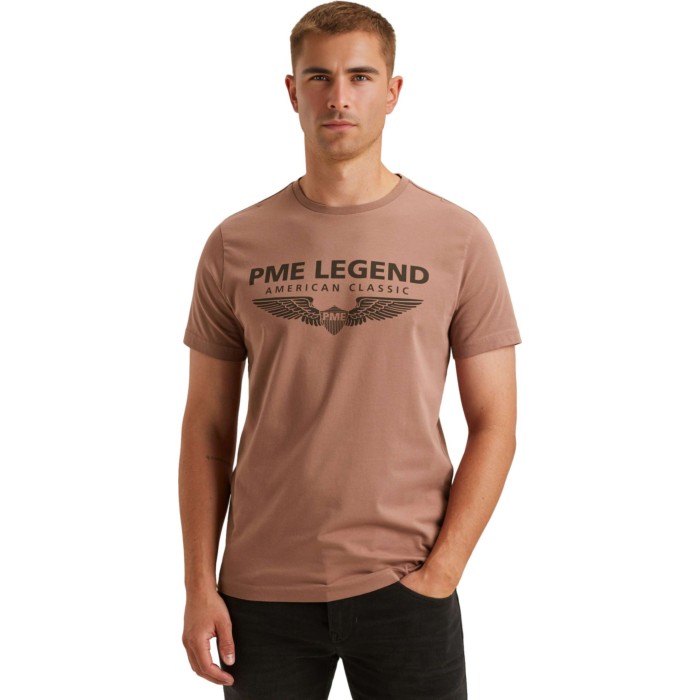 Short sleeve r-neck cotton elastan Burlwood