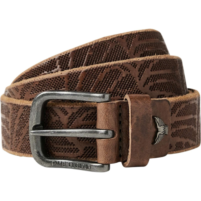 Belt Leather print D.Brown