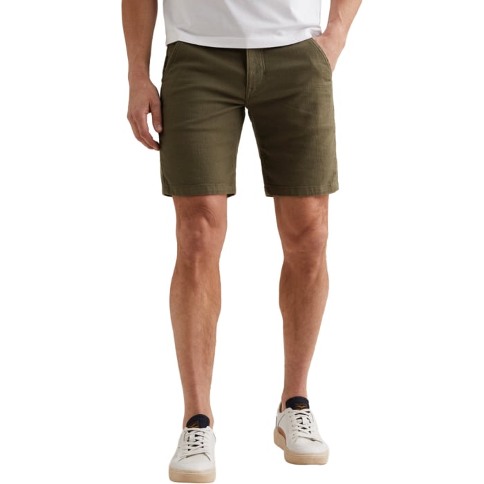 FIBERSTAR SHORTS LINEN STRUCTURE Dusky Green