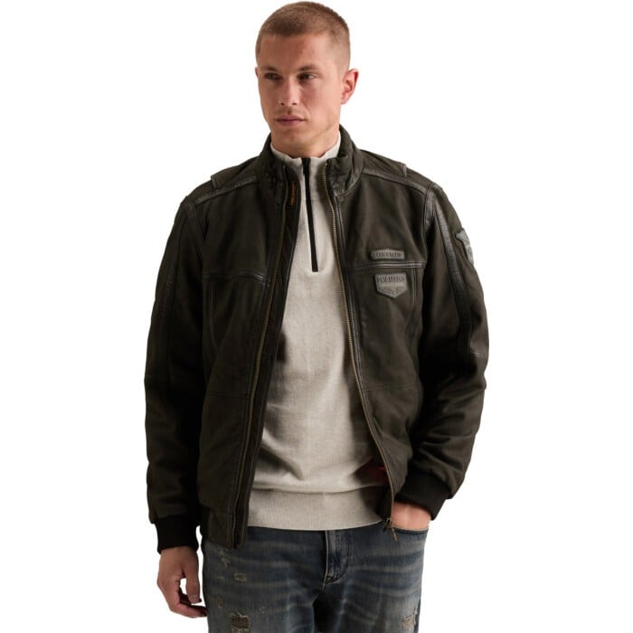 SHORT JACKET AIR BRIDGE Sheep Snuf Jet Black