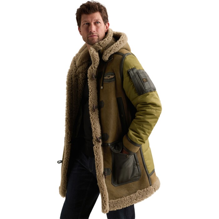 Long jacket TORNADOR FW24 - Crack Brown