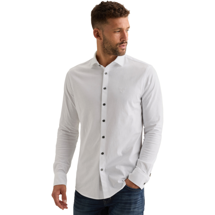 Long sleeve shirt Satin Jersey Bright White