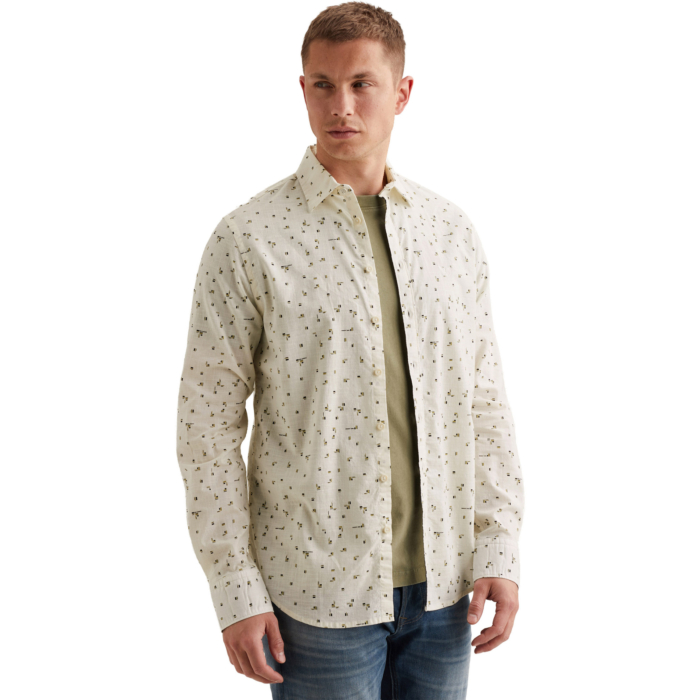 Long sleeve shirt Print on Ctn Slu Egret