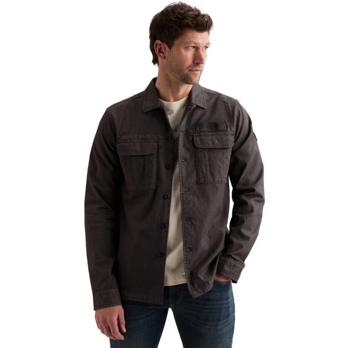 Long sleeve shirt Cavalry twill ga Obsidian