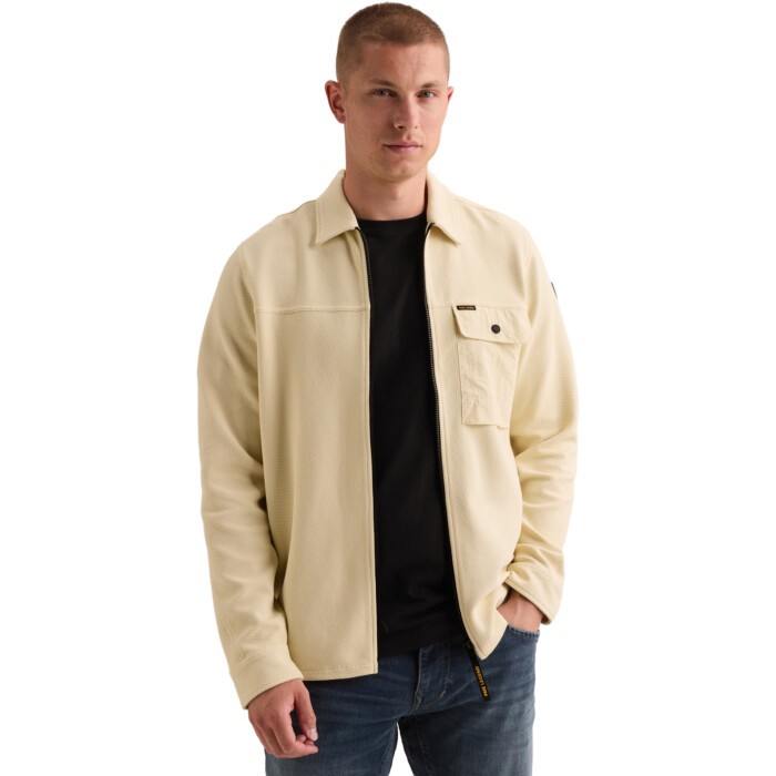 Long sleeve shirt Jersey Waffle Bone White