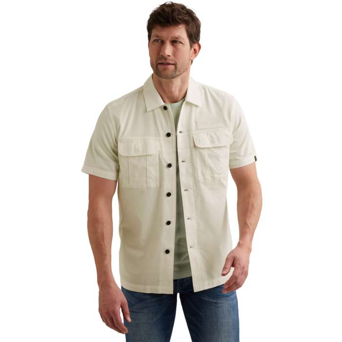 Short Sleeve Shirt Ctn Bedford gar Egret