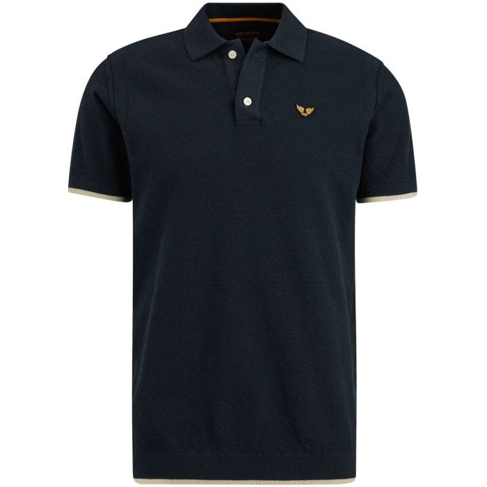 Short sleeve polo structure knit p salute