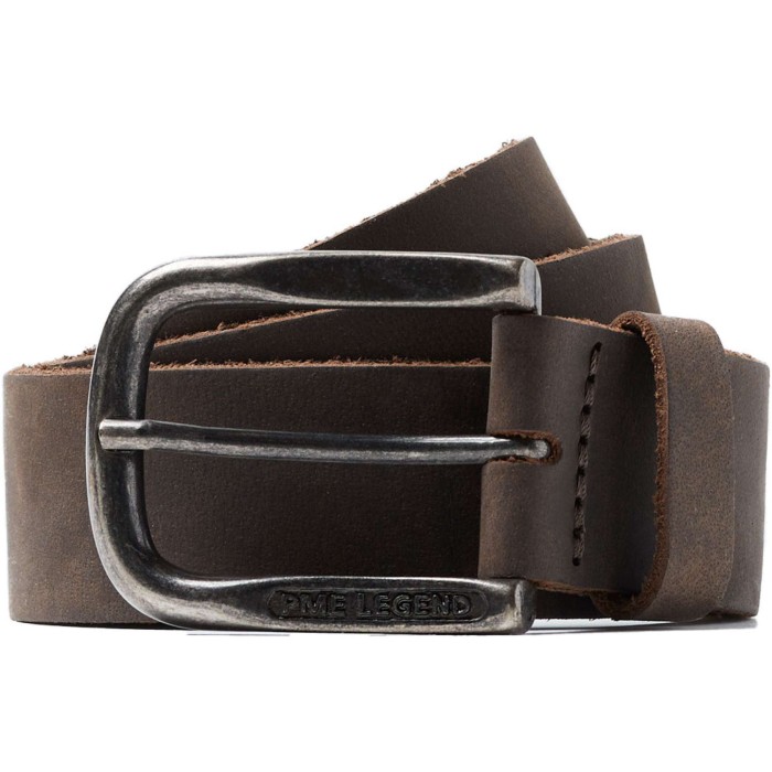 Belt leather belt d.brown