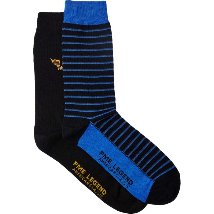 Socks cotton blend socks 2-pack baleine blue