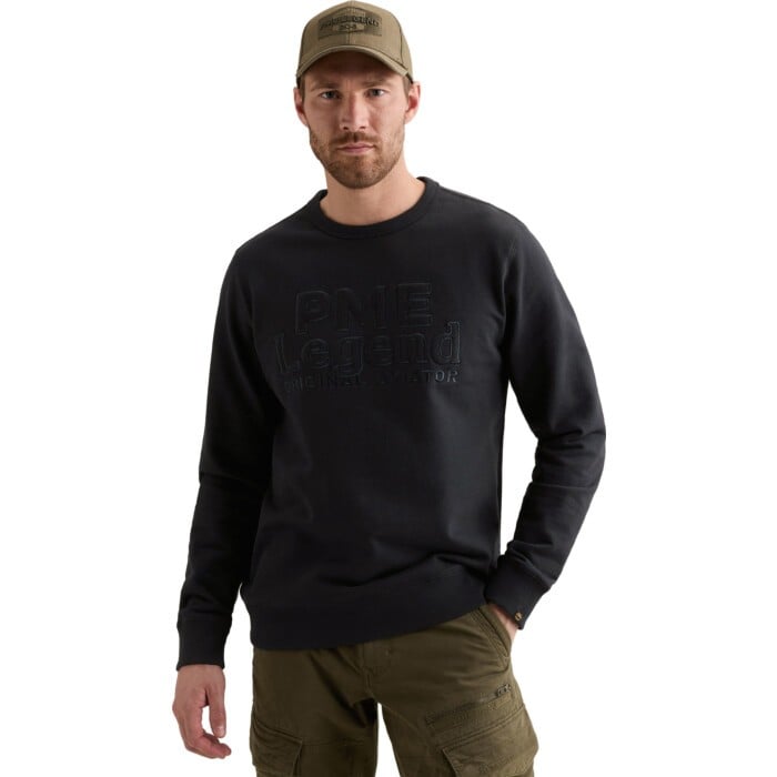 Crewneck loopback cotton twill Salute