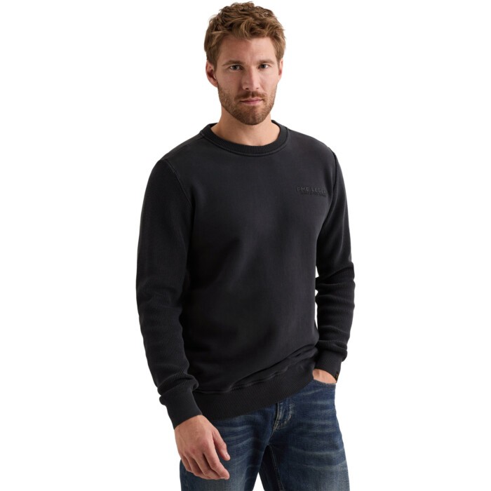 Crewneck sweat knit combination Salute