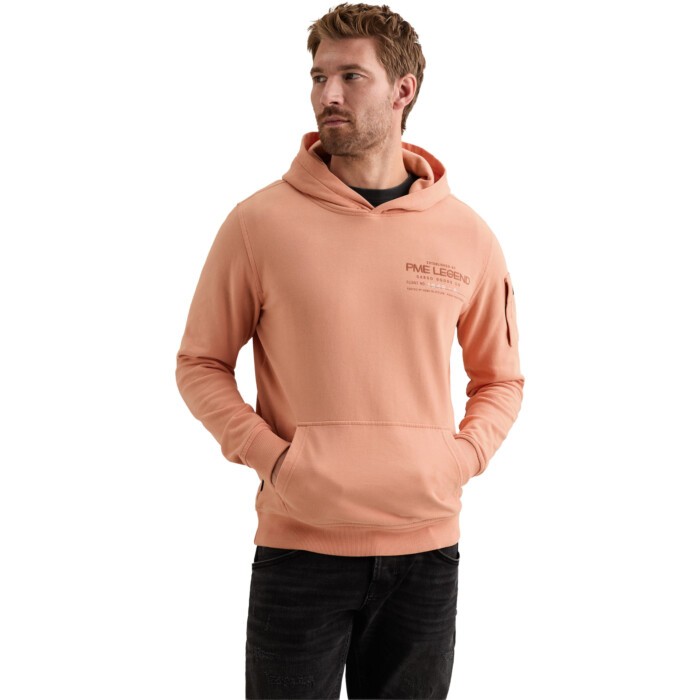 Hooded peached fleece Shrimp