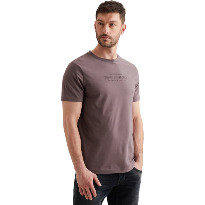 Short sleeve r-neck hd cotton elas Moonscape