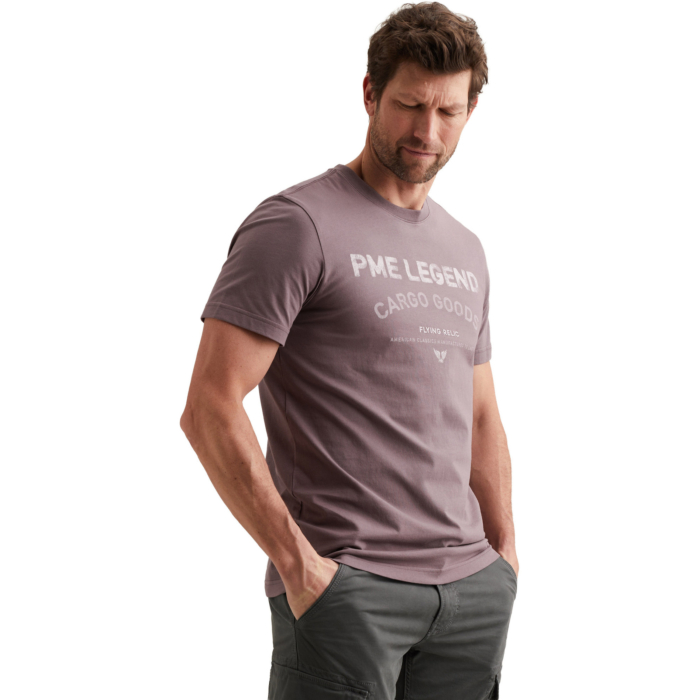 Short sleeve r-neck single jersey Moonscape