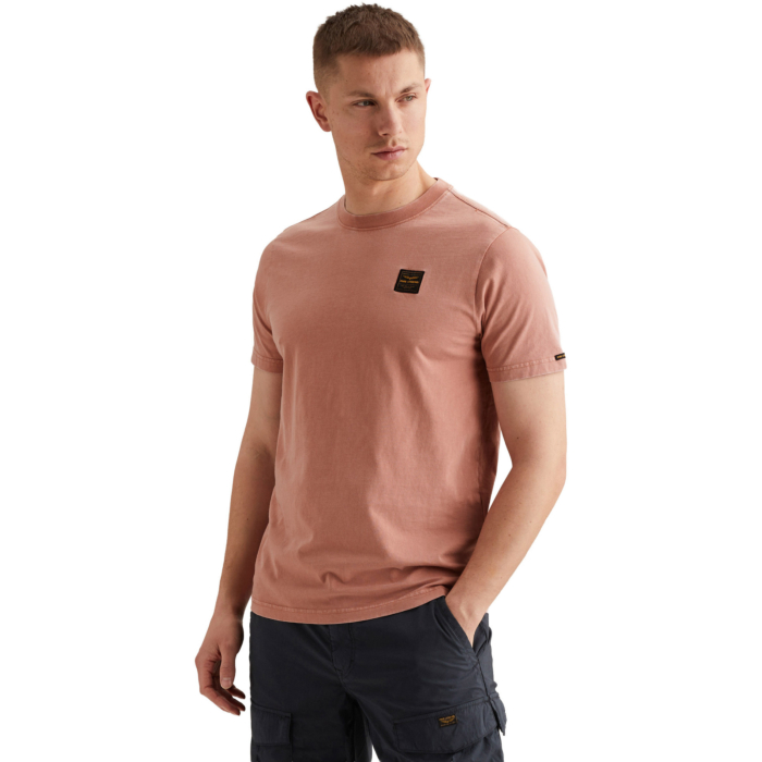 Short sleeve r-neck washed garment Rose Dawn