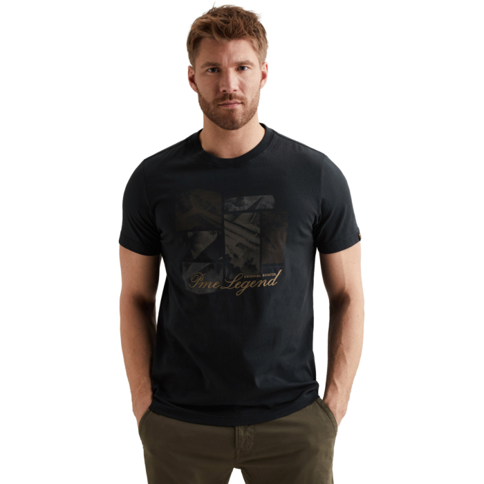 Short sleeve r-neck single jersey Carbon