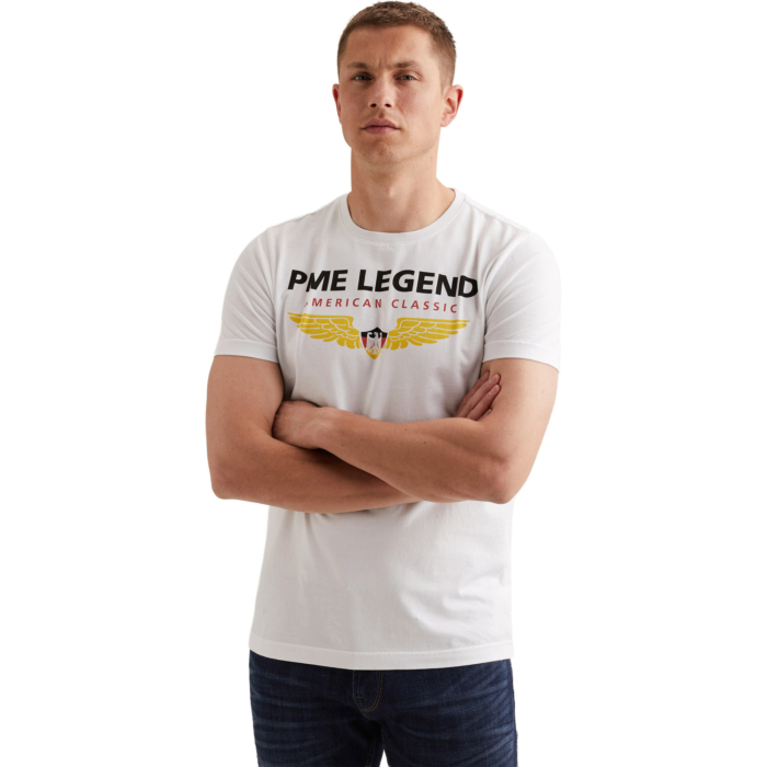 Short sleeve r-neck Country Tee Ge Bright White