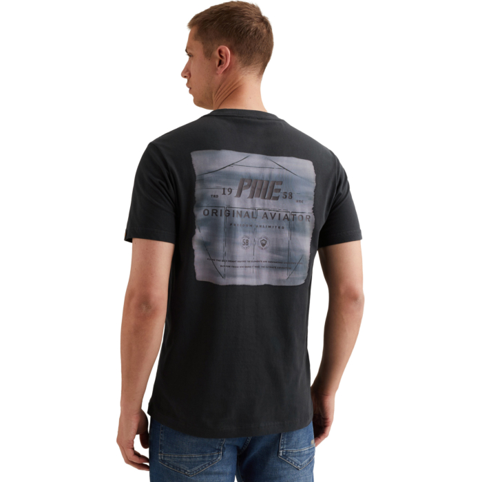 Short sleeve r-neck single jersey Carbon