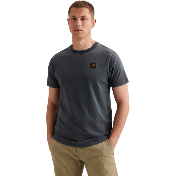 Short sleeve r-neck washed garment Sargasso Sea