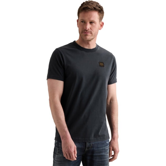 Short sleeve r-neck washed garment Salute