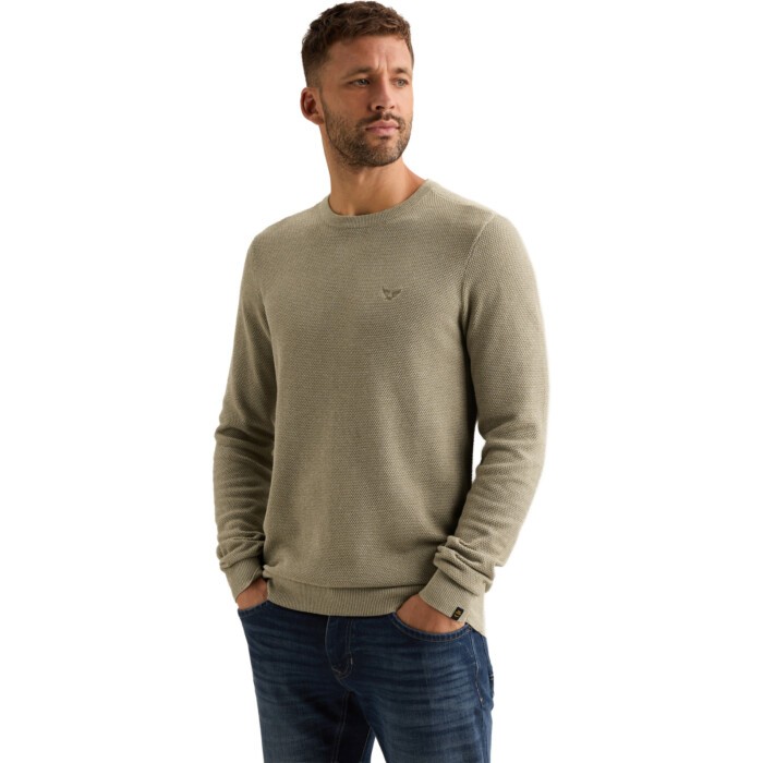 R-neck cotton modal Abbey Stone