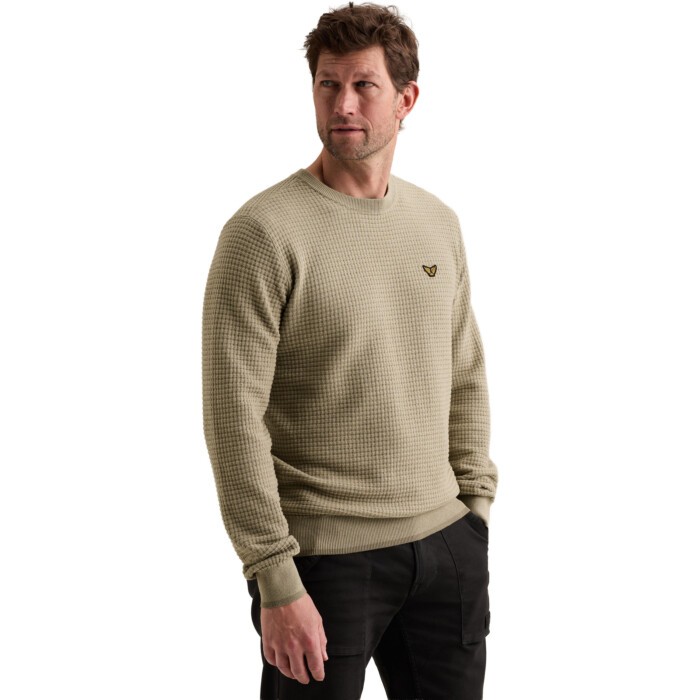 R-neck cotton mouline Overland Trek