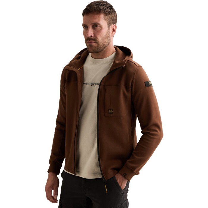 Zip jacket interlock Cappuccino