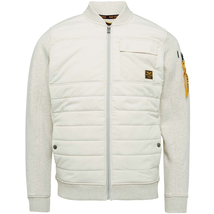 Isoleren Volwassen Pak om te zetten PME Legend Zip jacket sweat mixed padded birch PSW2302422-7011 | VTMode