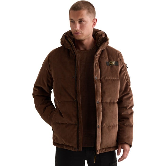 Semi long jacket GOBBLER Clear For Cappuccino