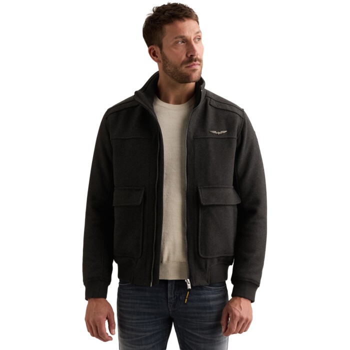 Flight jacket YETLOCK Twool Antracite Melee
