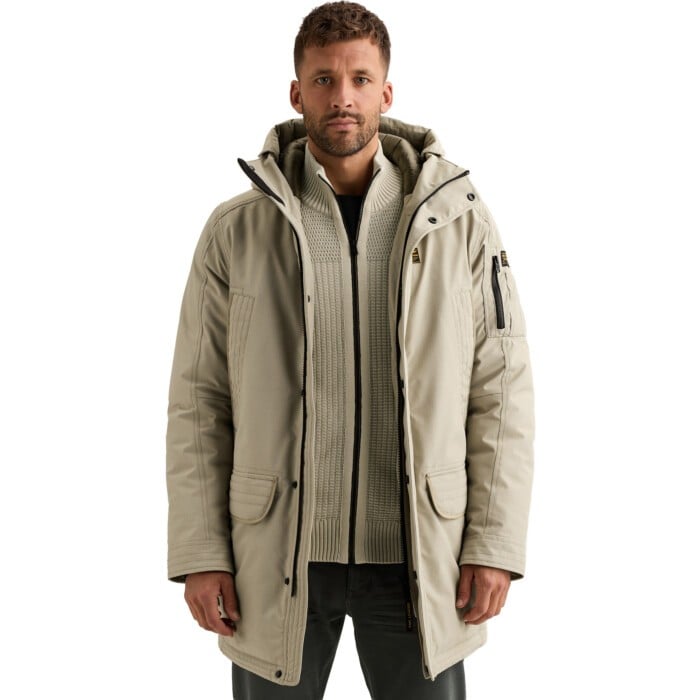Long jacket ICE PILOT - Ribby Abbey Stone