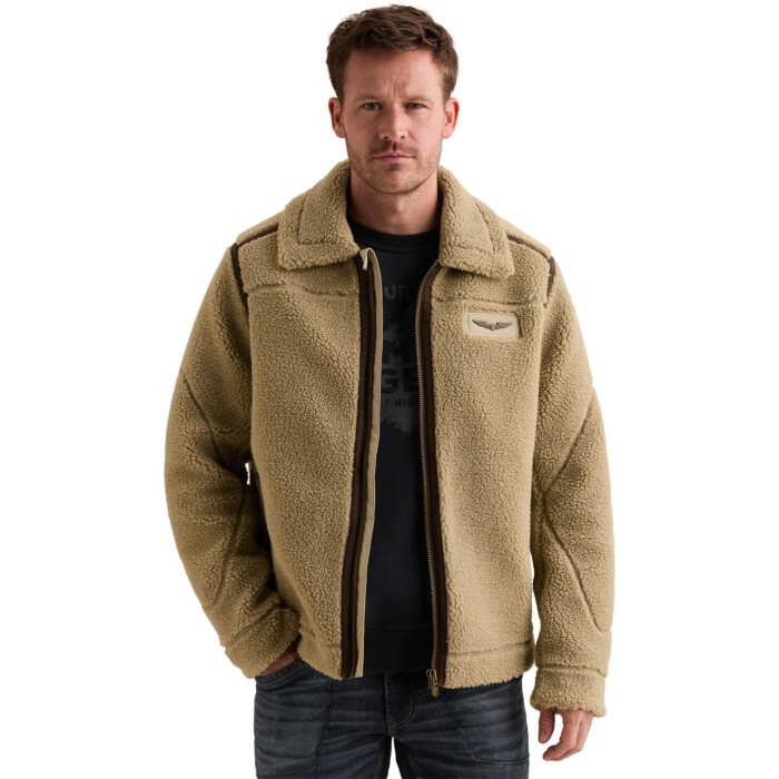 SHORT JACKET sherpa  lammy bomber Abbey Stone