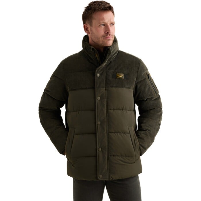 Semi long jacket GOBBLER Mix fabri Beluga
