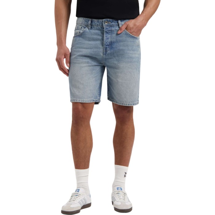 The Owen Regular fit denim short Denim Mid Blue