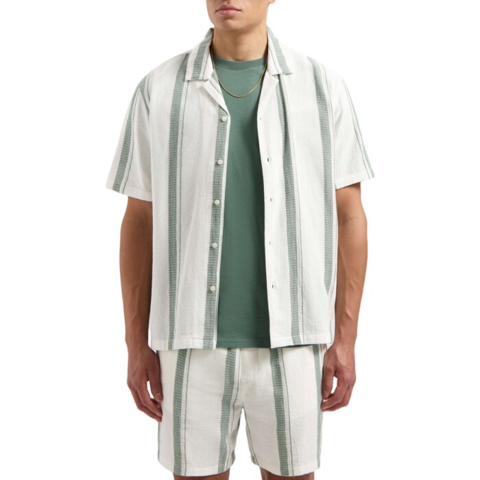 Loose Fit Shortsleeve Shirts Off White