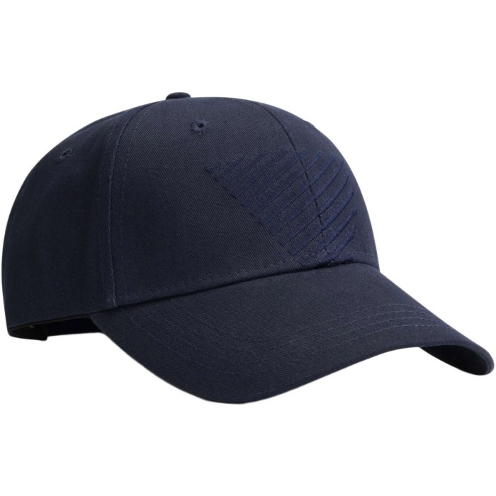 Skiën plaats Slink Purewhite Cap with front triangle embroidery navy 23010702-7 | VTMode