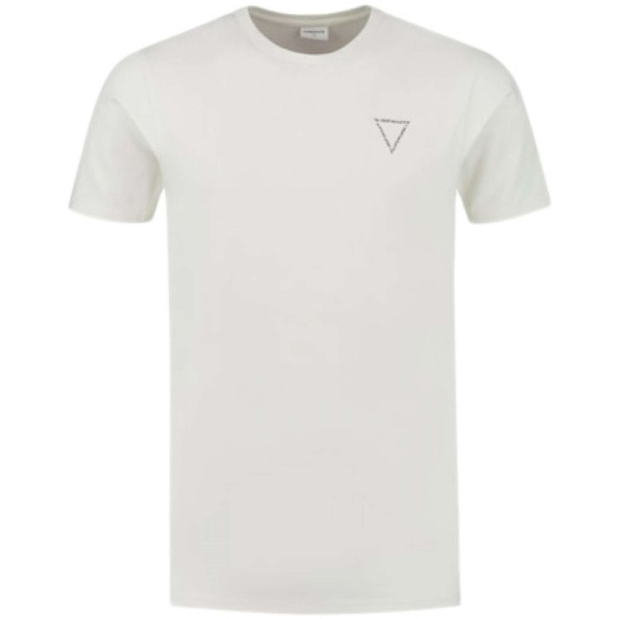 Organic fabric t-shirt with chest p off white