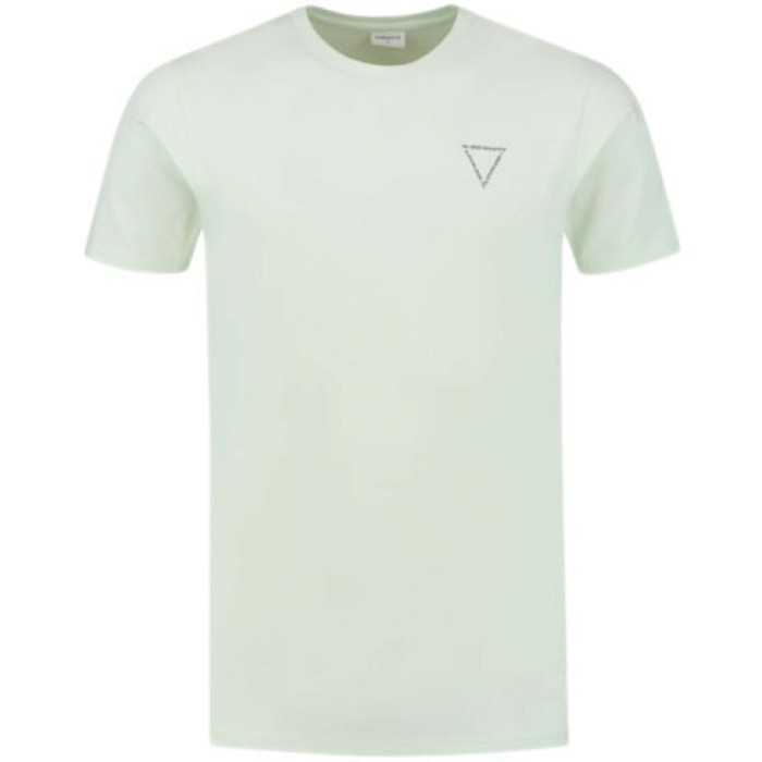 Organic fabric t-shirt with chest p mint