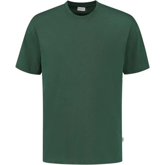 Tshirt with tiangle embro backsite  forest green