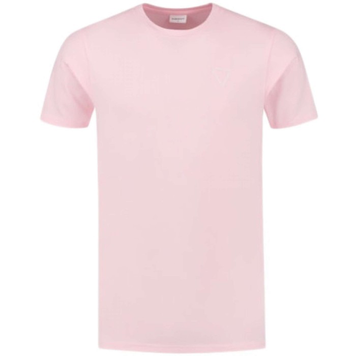 Organic fabric t-shirt with chest p pink