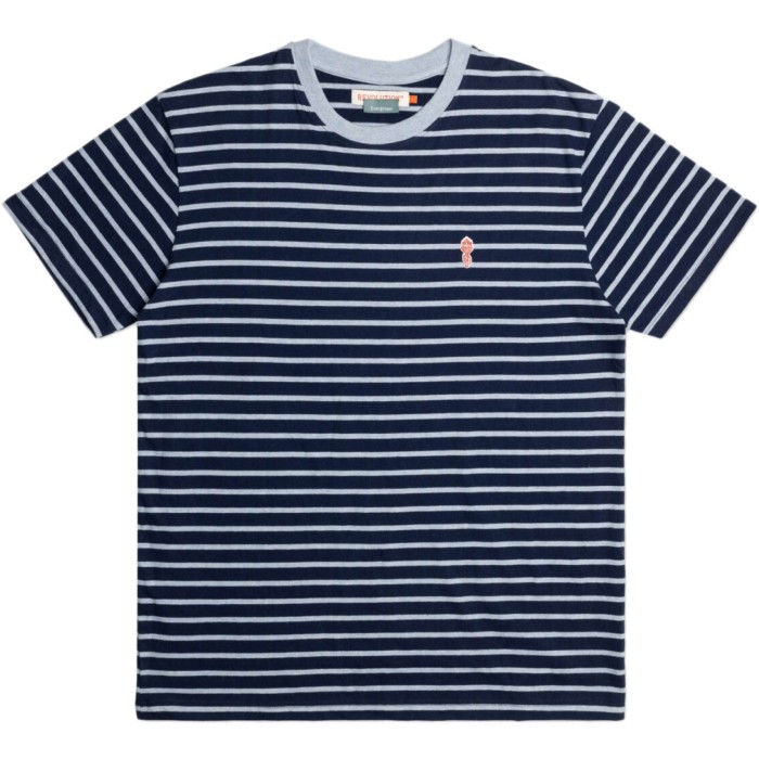 Loose t-shirt blue & light blue striped
