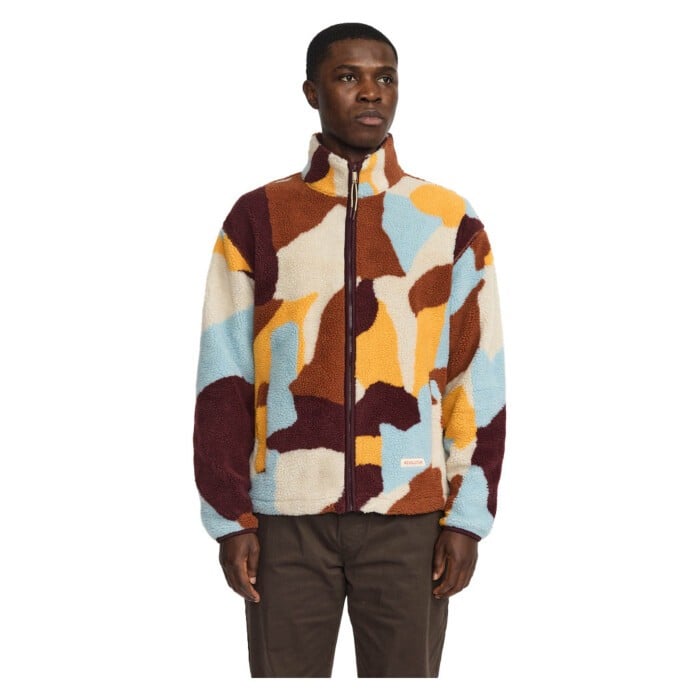 Printed teddy jacket