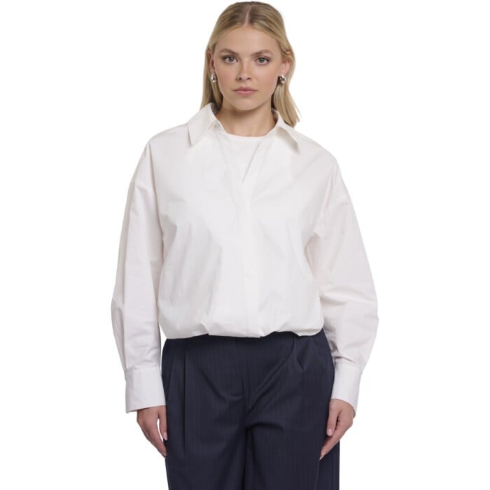 Wrap blouse with fixed innertop