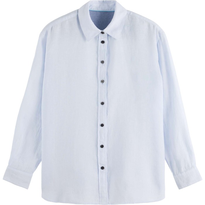 Oversized linen fit shirt Shirt Blue