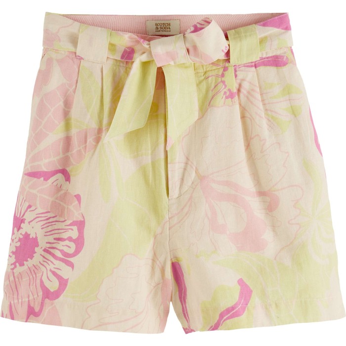 High rise casual printed shorts vondelfield blosso