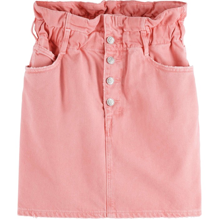 The break mini skirt - garment dye rose pink